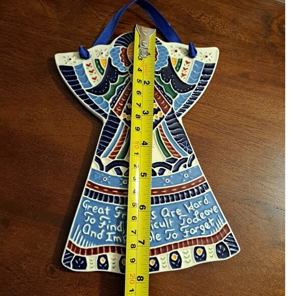 J Duban Designs Angel Hanging Tile Handcrafted - Picture 2 of 4